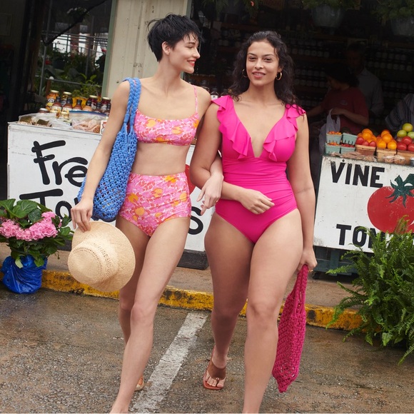 Pink Ruffled One-Piece Swimsuit - Picture 2 of 6